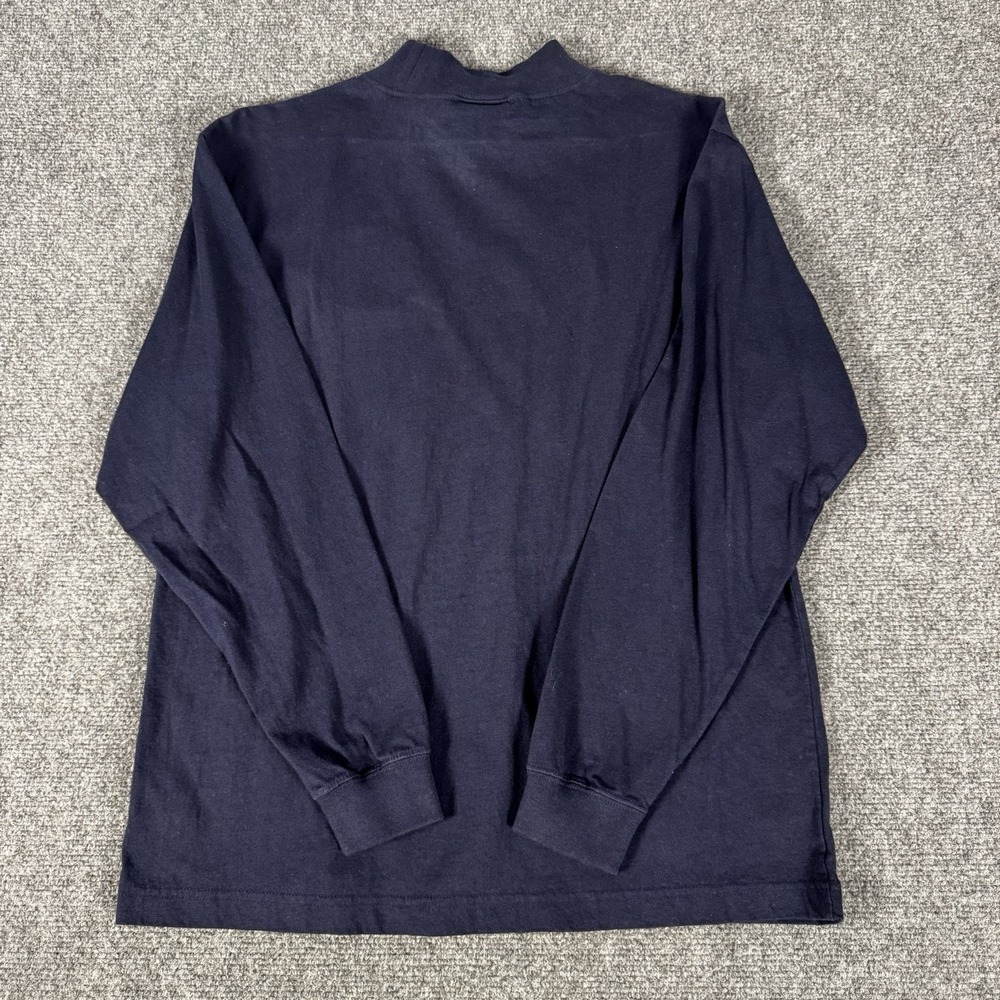2003 Super Bowl XXXVII NFL Navy Mock Turtleneck Shirt Mens Medium San Diego Y2K - Picture 6 of 7